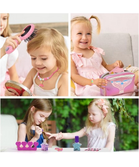 Kids Makeup Kit for Girls Pretend Play Makeup Toys for Girls 3 4 5 6 7 8 Years Old Princess Girl Easter Gift Toys Toddler Cos...