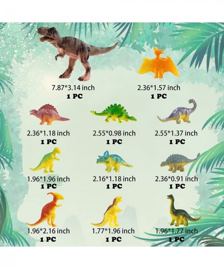 46 PCS Dinosaur Toy Model Trees Set Dinosaur Cake Toppers Dinosaur Figures Cake Decoration for Boy Girl Birthday Baby Shower ...