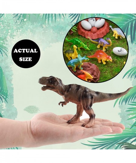 46 PCS Dinosaur Toy Model Trees Set Dinosaur Cake Toppers Dinosaur Figures Cake Decoration for Boy Girl Birthday Baby Shower ...