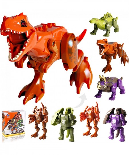 4PCS Camp Cretaceous Dinosaurs Toys Dinosaur Toys( T Rex/Triceratops/Stegosaurus/Giganotosaurus) are Openable Mouthand and Ma...