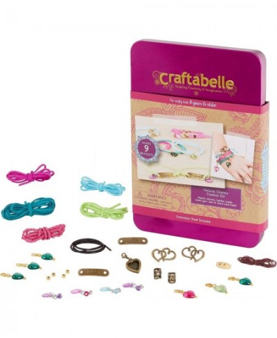 – Natural Charms Creation Kit – Bracelet Making Kit – 29pc Jewelry Set with Beads and Leather Cords – DIY Jewelry Kits for Ki...