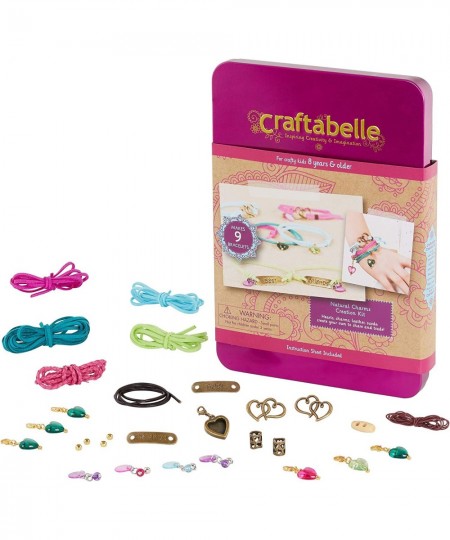 – Natural Charms Creation Kit – Bracelet Making Kit – 29pc Jewelry Set with Beads and Leather Cords – DIY Jewelry Kits for Ki...