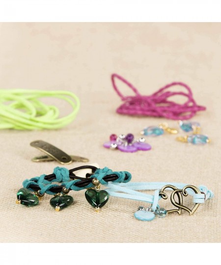 – Natural Charms Creation Kit – Bracelet Making Kit – 29pc Jewelry Set with Beads and Leather Cords – DIY Jewelry Kits for Ki...