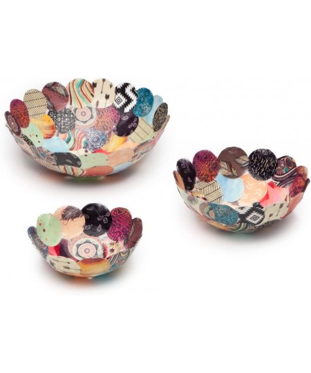 Paper Bowls Kit – Craft Kit Makes 3 DIY Different-Sized Decorative Bowls $34.57 - Craft Kits