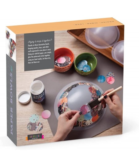 Paper Bowls Kit – Craft Kit Makes 3 DIY Different-Sized Decorative Bowls $34.57 - Craft Kits