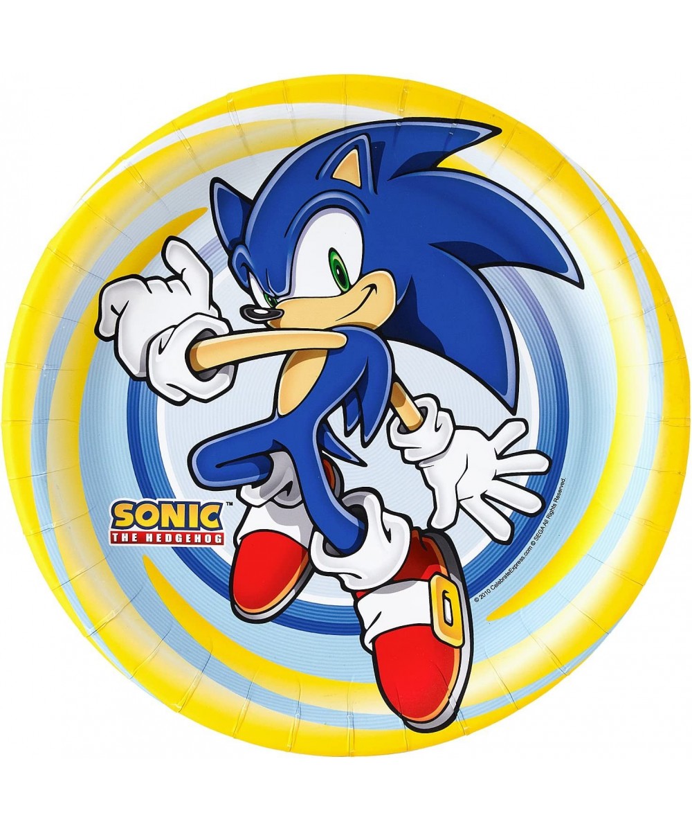 Sonic the Hedgehog birthday party supplies 8 pack lunch plates $27.70 - Kids' Party Tableware