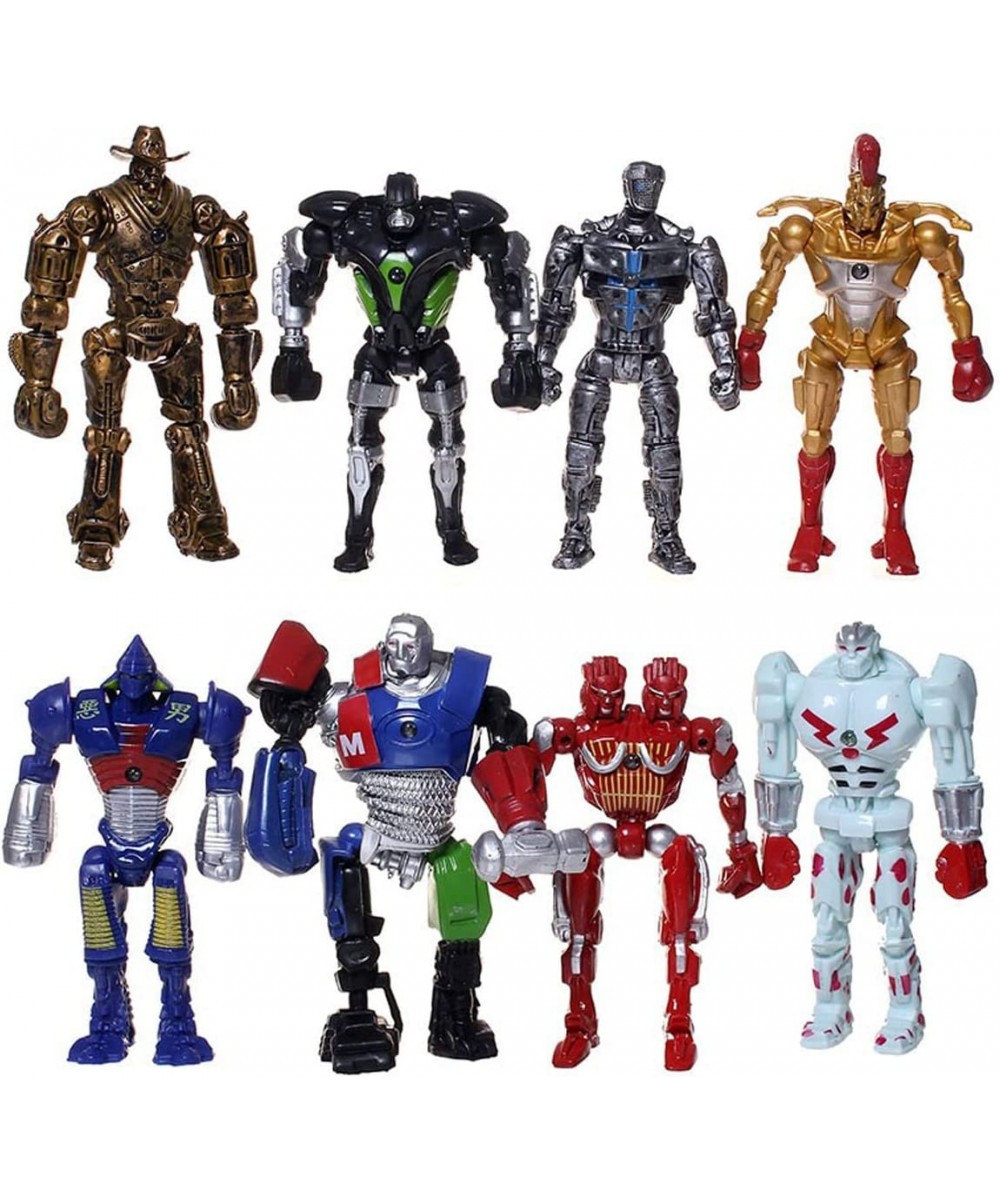 8 Pcs Real Steel Cake Topper PVC Real Steel Toys Mini Figures Toy Dessert Table Decorations for Home Office Collectible Decor...