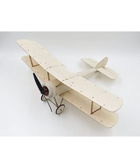 Balsa Wood Micro Indoor 3CH Electric Biplane Sopwith Pup 378mm Wingspan by DW Hobby Remote Control Balsa Laser-Cutting KIT to...