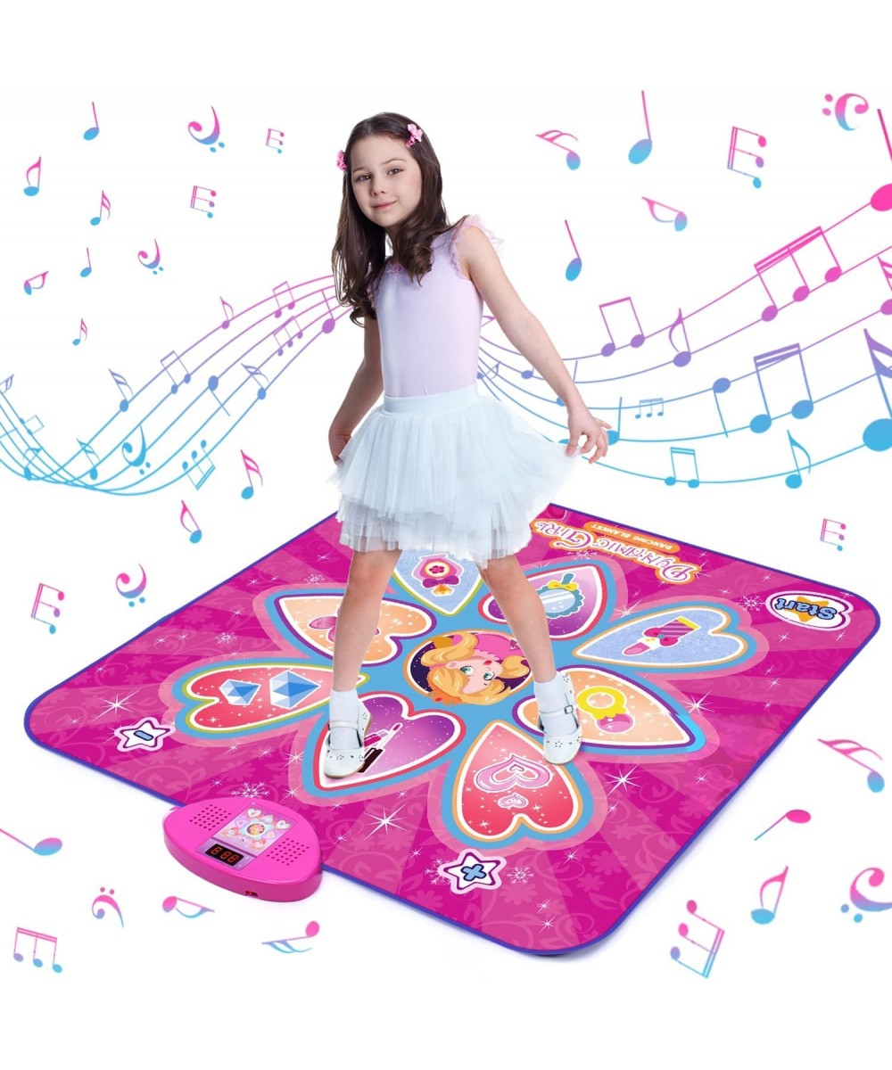 Dance Mat Music Mats for Girls Dance Recital Gifts for Kids 3 4 5 6 7 8 9 Years Old with LED Lights Electronic Scoring 10 Lev...