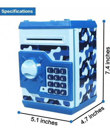 Piggy Bank Electronic Mini ATM for Kids Baby Toy Safe Coin Banks Money Saving Box Password Code Lock for Children Boys Girls ...