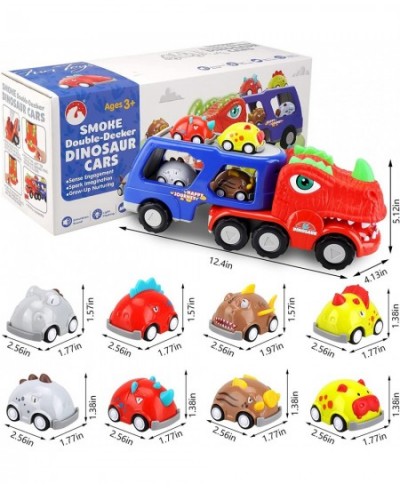 Toddler Car Toy for 2 3 4 5 Years Old Boys Girls | Dinosaur Transport Carrier Truck with 8 Pack Small Pull Back Dino Car | Fr...