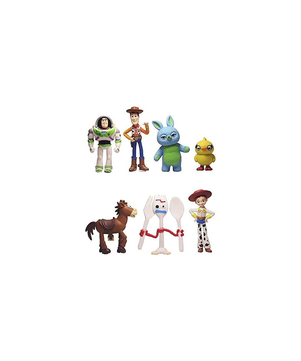 Set of 7 Mini Figurines for Birthday Cake Topping Cute Set of Cake Topper Includes Woody Jessie Rex Buzz Lightyear and More $...