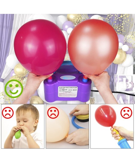 Electric Balloon Pump Portable Balloon Pump Electric Air Balloon Pump Electric Balloon Inflator Balloon Decorations for Birth...