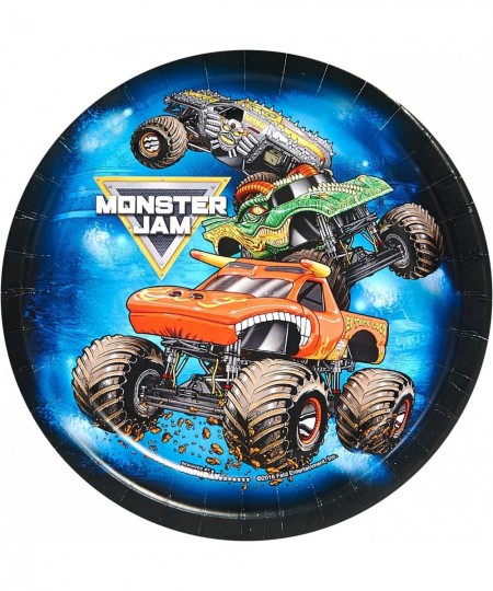 Monster Jam Party Supplies - Dessert Plate (24) $28.32 - Kids' Party Tableware