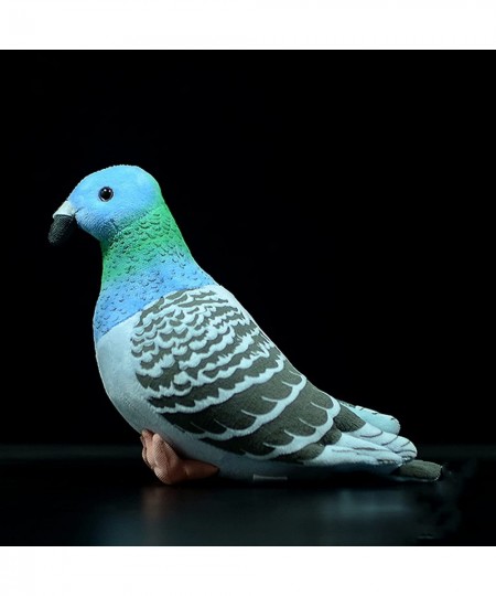 Rock Pigeon Plush Toy 10 Inch Super Realistic Dove Plush Stuffed Simulation Soft Animal Toy Adorable Kids Christmas Birthday ...