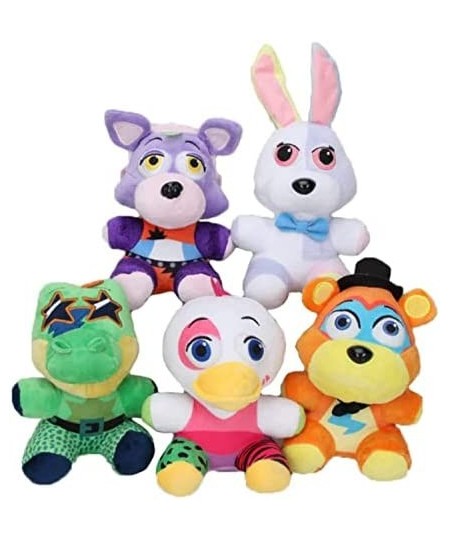 FNAF Plush Toys Security Breach FNAF Plush Dolls Vannie Glamrock Montgomery Gator Roxanne Toys- 7IN - SUÁNTO (Montgomery Gato...