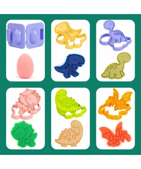 Dinosaur Play Dough Sets for Toddlers Play Dough Tool Kit for Kids 36 Pcs Play Dough Accessories Dinosaur Playset Toys for Ki...