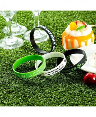 Soccer Silicone Wristbands Soccer Theme Rubber Wristbands Soccer Bracelet Wristbands for Soccer Themed Birthday School Gifts ...