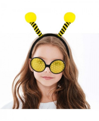 16 Pack Bee Headband and Glasses Set Bee Antenna Headband Boppers with Bee Sun Glasses Honey Bee Costumes for Fancy Dress Par...