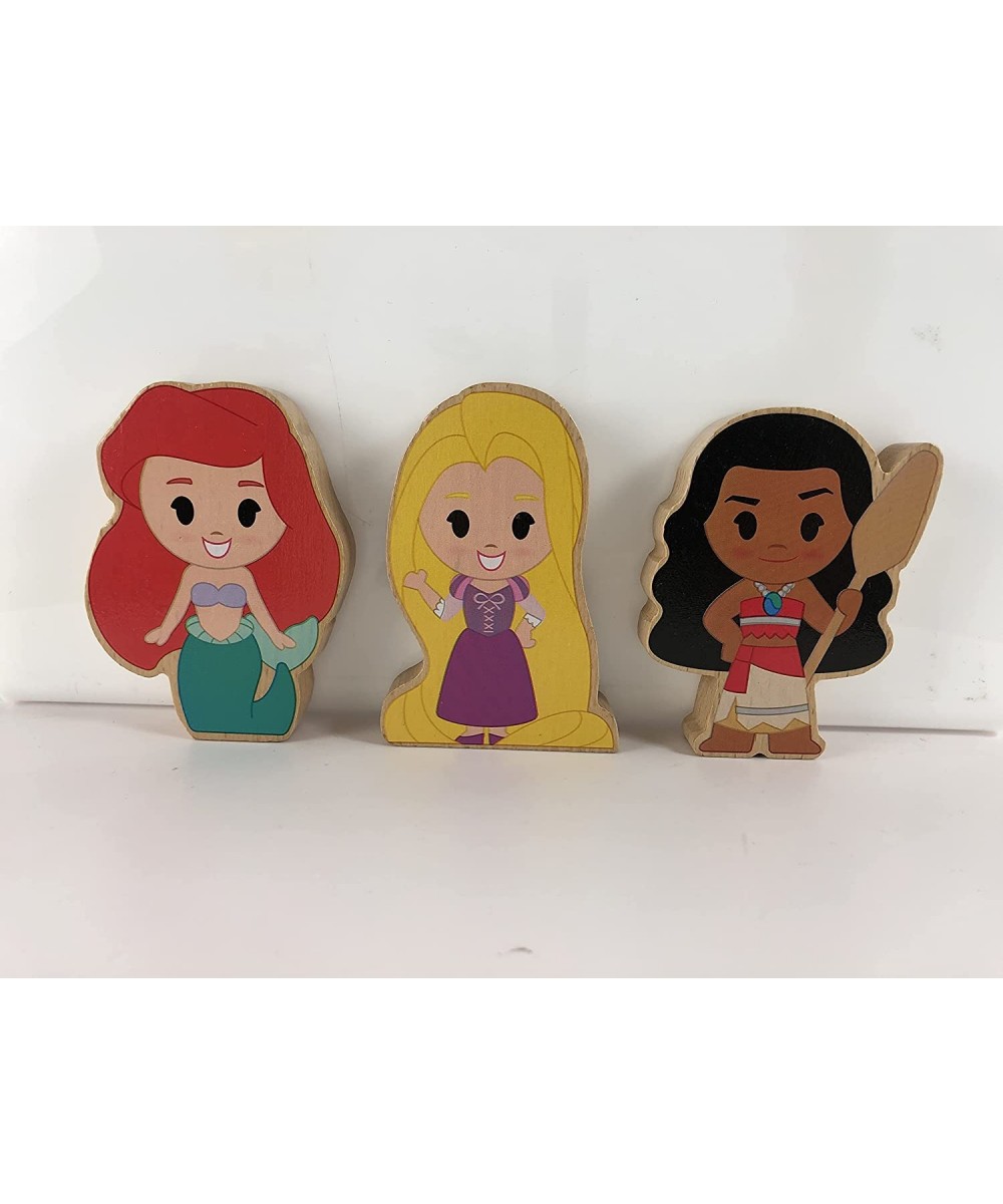 Disney Wooden Toys 3-Piece Figure Set with Rapunzel Ariel and Moana Amazon Exclusive $19.12 - Play Figure Playsets