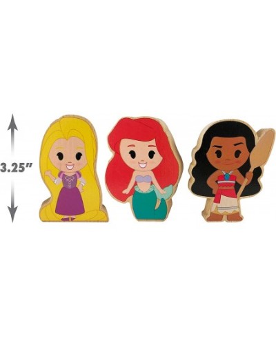 Disney Wooden Toys 3-Piece Figure Set with Rapunzel Ariel and Moana Amazon Exclusive $19.12 - Play Figure Playsets