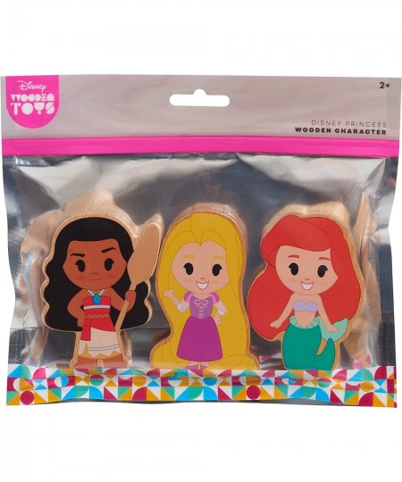 Disney Wooden Toys 3-Piece Figure Set with Rapunzel Ariel and Moana Amazon Exclusive $19.12 - Play Figure Playsets