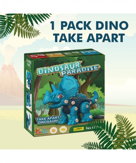 New Version 2022 1 Pack Take Apart Dinosaur Toys for 3 4 5 6 7 8 Year Old Boy Girl Learning Educational STEM Construction Bui...