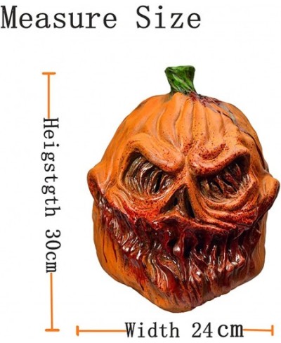 Pumpkin mask Pumpkin head mask Halloween Novelty Costume Party Latex Full Head Mask Cosplay Props Pumpkin Mask Costume Orange...