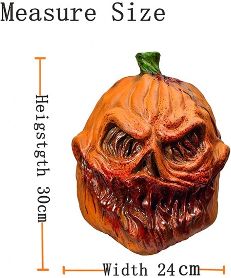 Pumpkin mask Pumpkin head mask Halloween Novelty Costume Party Latex Full Head Mask Cosplay Props Pumpkin Mask Costume Orange...