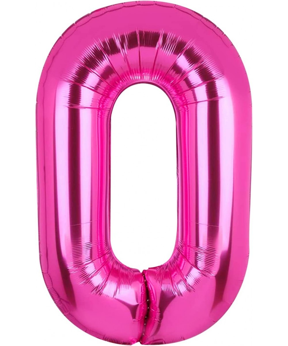 Number Balloon Hot Pink Balloons Number 0 Balloons Number Balloons 40 inch Birthday Balloons Jumbo Number Foil Helium Balloon...