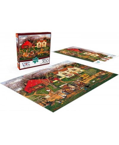 Charles Wysocki - Fireside Companions - 300 Large Piece Jigsaw Puzzle $20.79 - Jigsaw Puzzles