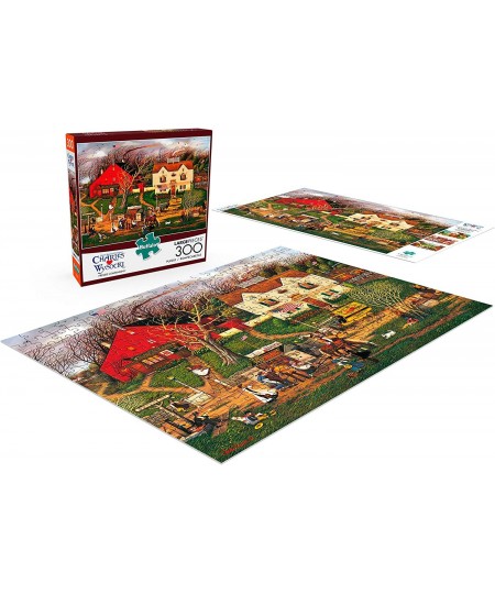 Charles Wysocki - Fireside Companions - 300 Large Piece Jigsaw Puzzle $20.79 - Jigsaw Puzzles