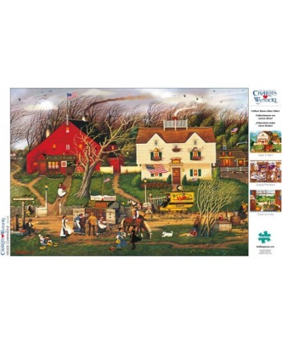 Charles Wysocki - Fireside Companions - 300 Large Piece Jigsaw Puzzle $20.79 - Jigsaw Puzzles