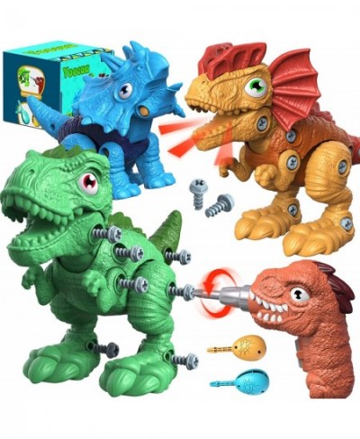 Stem Dinosaur Toys for Kids 3-5 5-7 Dinosaur Take Apart Toys with Electric Drill Learning Construction Building Boys Toys Bir...