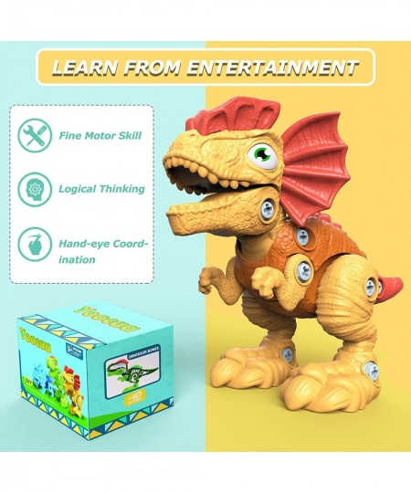 Stem Dinosaur Toys for Kids 3-5 5-7 Dinosaur Take Apart Toys with Electric Drill Learning Construction Building Boys Toys Bir...