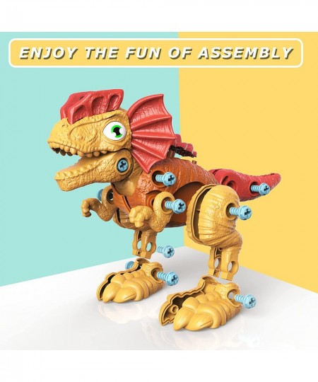 Stem Dinosaur Toys for Kids 3-5 5-7 Dinosaur Take Apart Toys with Electric Drill Learning Construction Building Boys Toys Bir...