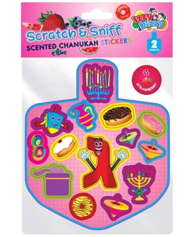 Chanukah Scented Stickers - 2 Sheets Scratch and Sniff Scented Hanukkah Stickers for Kids- 4 Pack $25.28 - Kids' Stickers