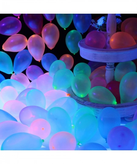 500 Pieces 3 Inch Neon Glow Balloon Blacklight Reactive Fluorescent Balloon UV Blacklight Reactive Neon Balloons Glow in The ...