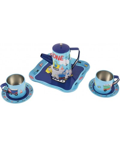 Construction Vehicles Tea 7pc Set Tin in Square Case Standard $41.00 - Toy Kitchen Products