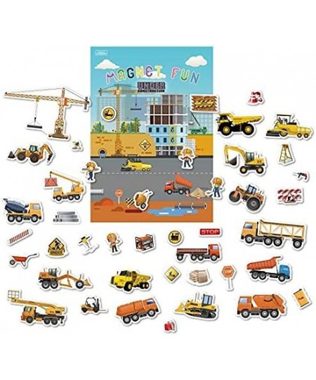 Magnetic Portable Playboard Construction Site Engineering Vehicles (44 Pcs ) $23.54 - Magnetic & Felt Playboards