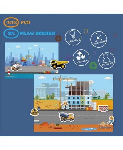 Magnetic Portable Playboard Construction Site Engineering Vehicles (44 Pcs ) $23.54 - Magnetic & Felt Playboards