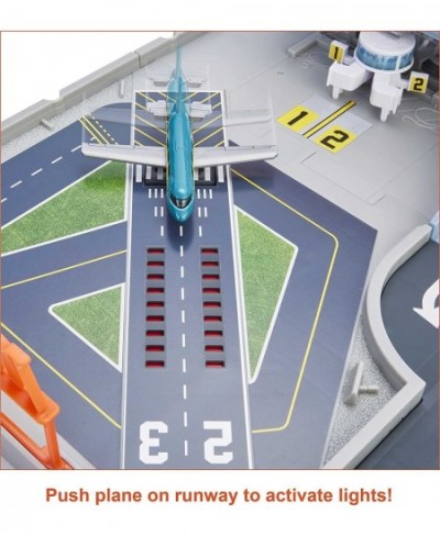 Action Drivers Airport Adventure with Lights & Sounds & Moving Parts Includes 1 Car & 1 1 Plane Connects to Other Sets Gift f...