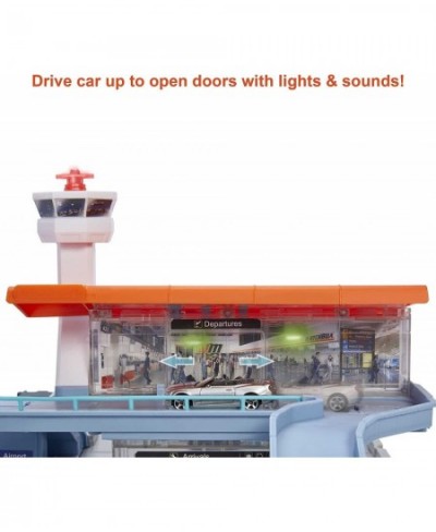 Action Drivers Airport Adventure with Lights & Sounds & Moving Parts Includes 1 Car & 1 1 Plane Connects to Other Sets Gift f...