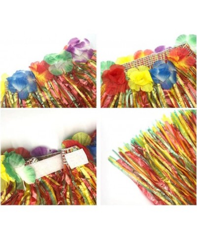 Girl's Elastic Hawaiian Hula Dancer Grass Skirt with Flower Costume $21.13 - Kids' Costumes