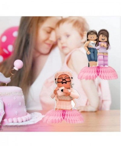 6pcs Girl Game Party Table Centerpieces Girl Birthday Table Toppers Centerpiece Honeycomb Party Favors $31.91 - Kids' Party C...