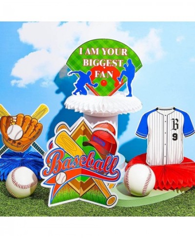 12 Pcs Baseball Party Decoration Baseball Centerpieces Baseball Birthday Party Supplies Baseball Decor Baseball Honeycomb Cen...