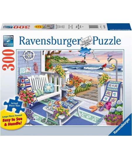 Cozy Series: Seaside Sunshine 300 Piece Large Format Jigsaw Puzzle for Adults - Every Piece is Unique Softclick Technology Me...