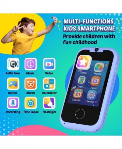 Toys for 3 4 5 6 Year Old Boys Kids MP3 Music Player with Dual Camera Games Alarm Clock Toddler Smart Phone Educational Toys ...