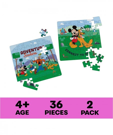 Disney Mickey Mouse 2-Puzzle Pack 36-Piece Jigsaw Puzzles Storage Tubes Disney Toys Mickey Mouse Clubhouse Kids Puzzles Disne...