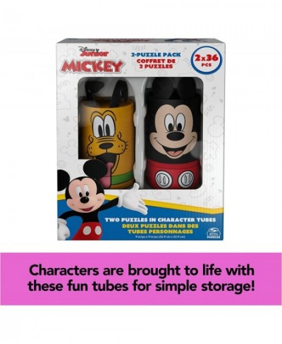 Disney Mickey Mouse 2-Puzzle Pack 36-Piece Jigsaw Puzzles Storage Tubes Disney Toys Mickey Mouse Clubhouse Kids Puzzles Disne...